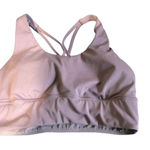 OYSHO SPORT Purple Criss Cross Back Padded Medium Support Sports Bra‎ Photo 0