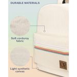 Ocean Pacific OG  Creme Corduroy Backpack New With Tags Photo 2