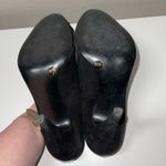 BCBG Paris Black Studded Rose Applique Stiletto Heels Size 6 Photo 7