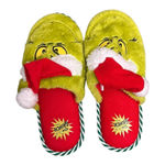 Festive Green and Red Grinch Slippers Size undefined Photo 0