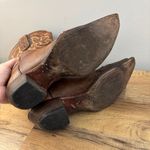 Tony Lama  Santa Fe Western Boots Vaquero Leather Wing Tip Brown Photo 6