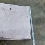 Stradivarius  coquette pink and white striped shorts Photo 2