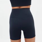 Girlfriend Collective  Navy Blue High Waisted Run Short Photo 3