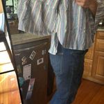 See By Chloe Off the Shoulder Striped Linen Top Photo 6