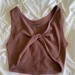 Garage brown knot tank top Photo 0