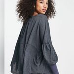 Free People Marla Jersey Henley Top Size XS Photo 1