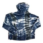 Tory Burch Sports Hoodie Tie Dye French Terry Sweatshirt Cotton Large Navy Blue Photo 3