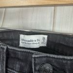Abercrombie & Fitch  Women’s 2 Short High Rise Skinny Jeans Black Photo 1