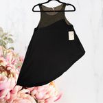 Free People  Riley Chiffon Tank - Color Black - Size: Small Photo 4