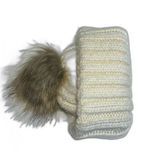 Nordstrom Faux Fur Pom Pom Beanie Cream One Size Photo 3