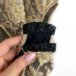 ABS Allen Schwartz Vintage  Floral Embroidered Mesh Bodysuit Small Made in USA Photo 4