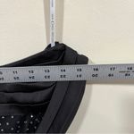 NWT Miss Circle BLACK CRYSTALLIZED CORSET HIGH SLIT SATIN GOWN size large Photo 7