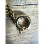 Vintage 1930's Goldtone Flower Pearl Textured Curb Link Charm Bracelet Germany Gold Photo 1