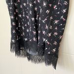 Victoria's Secret Victoria’s Secret Black Floral Camisole Lace Trim Cami Tank Top 90s Y2K ~ Size M Photo 8