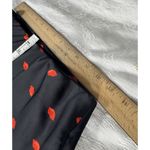 A New Day Black Satin Maxi Skirt Black With Red Lips Size Xs Photo 5