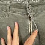 American Eagle Grey Corduroy Jegging Skinny Pants Womens 10 Short Fall Stretch Photo 1
