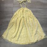 Strut & Bolt  yellow Halter Mini Dress Photo 4