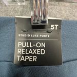 Torrid  Studio Pants Women 5X TALL Blue Luxe Ponte Pull On Relaxed Taper Comfort Photo 12