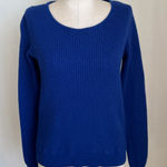 Theory  Raffina Lofty Cashmere Blue Sweater Small Photo 0