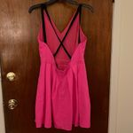 Pink halter back skater dress Size L Photo 1