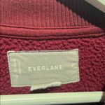 Everlane  Women’s Sherpa Sweatshirt Size XL Burgundy Maroon Photo 4