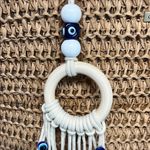 Catherine Malandrino  Natural Woven Tote with Brown Handles Photo 2