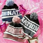 PINK - Victoria's Secret PINK Victoria’s Secret Black & White Pom Pom Beanie Photo 0