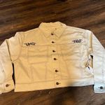 Honor the gift Women's Cream Jean Jacket Size L Photo 0