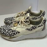 Puma Fier Nitro Leopard Women's Shoes Marshmallow Castlerock Ivory Off White 7.5 Photo 0