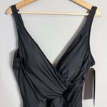 MiracleSuit  Oceanus One Piece Swimsuit Women's 16 Black Slimming Swim Beach NWT Photo 7