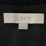 Loft  Dress Womens Small Black Pleated‎ Party Office Basic Neutral Minimalist Photo 5