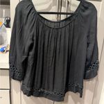 Elegant Black Women's Off the Shoulder Crochet Detail L Size L Photo 7