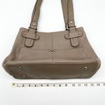 Tignanello Pebbled Leather Shoulder Bag Quiet Luxury Workwear Minimal Timeless Tan Photo 13
