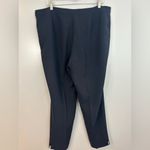 Lafayette 148 Bleeker Dark Blue Woven Trouser Dress Pants Size 16 Photo 10