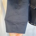 Dress Barn Navy Blue Single Breasted Contrast Stitch Topstitched Blazer Size 6 Photo 5