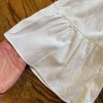 Lilly Pulitzer White Off-Shoulder Peasant Top with Embroidered Sleeves, small Photo 3