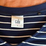 CAbi  Dolman sleeve striped Tee size small Photo 2