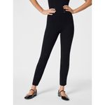 Spanx NWT 20777T Perfect Pant in Black Ponte Tab Ankle Straight L Tall Photo 6