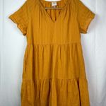 Knox Rose  Mustard Tiered Dress Photo 0