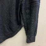 Rewind  pull over crochet sleeve hooded sweater Small boho whimsigoth 740 Photo 8