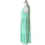 Alfani NWOT  Tiered Midi Sleeveless Dress  Pistachio Green Small Photo 3