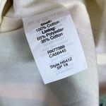 J.Crew Rainbow Stripe Off the Shoulder Flutter Sleeve Mini Shift Dress Size 6 Photo 4