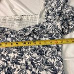 Abercrombie & Fitch Abercombie & Fitch Crop Top Floral Smocked Flutter Sleeves Size Large Photo 3