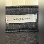 frame denim  Le High Skinny Jeans Gray Black Two Tone Side Stripe NWOT Photo 3