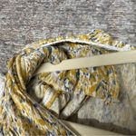 Atelier Rêve Yellow and Blue Patterned Mini Dress With Shoulder Pads Sample Size 6 Photo 7