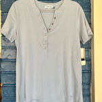 Calvin Klein Calvin‎ Klein Womens Mini T Shirt Top Short Sleeve Light Blue Photo 0