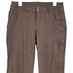 Athleta  Brown Hiking Utility Outdoor Bootcut Zip Ankle Pants Women's Size 10 Photo 1
