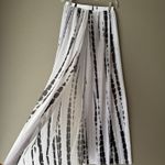 Beach cover up sz S white black tie dye maxi skirt Photo 1