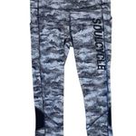 Lululemon Pace Rival Crop Power Luxtreme Hazy Days Gray Camo Soulcycle Size 6 Photo 0