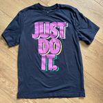 Nike  Dark Blue Tee with Pink Accents Photo 0